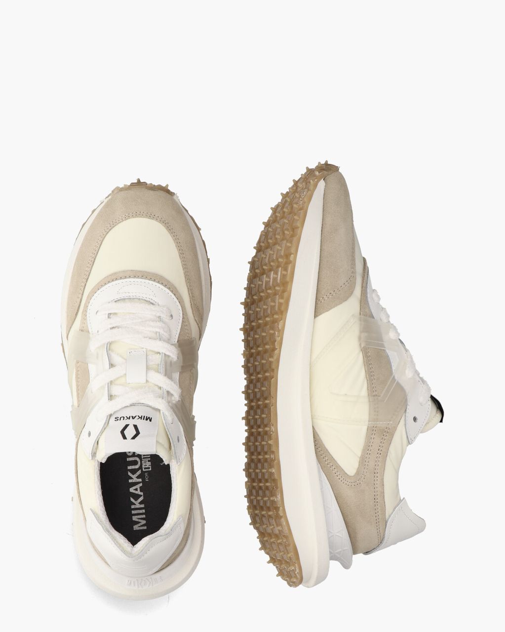 Mikakus 018 Off-White/Beige Herensneakers