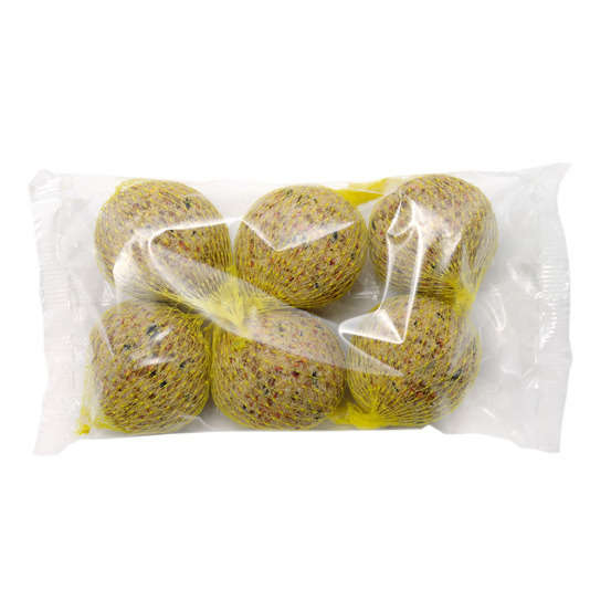 Boules de graisse pour oiseaux du jardin Lot de 6 - 540 g