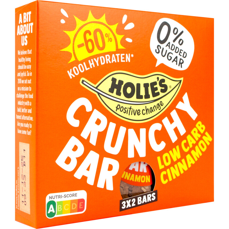 Holie's Crunchy bar low carb cinnamon