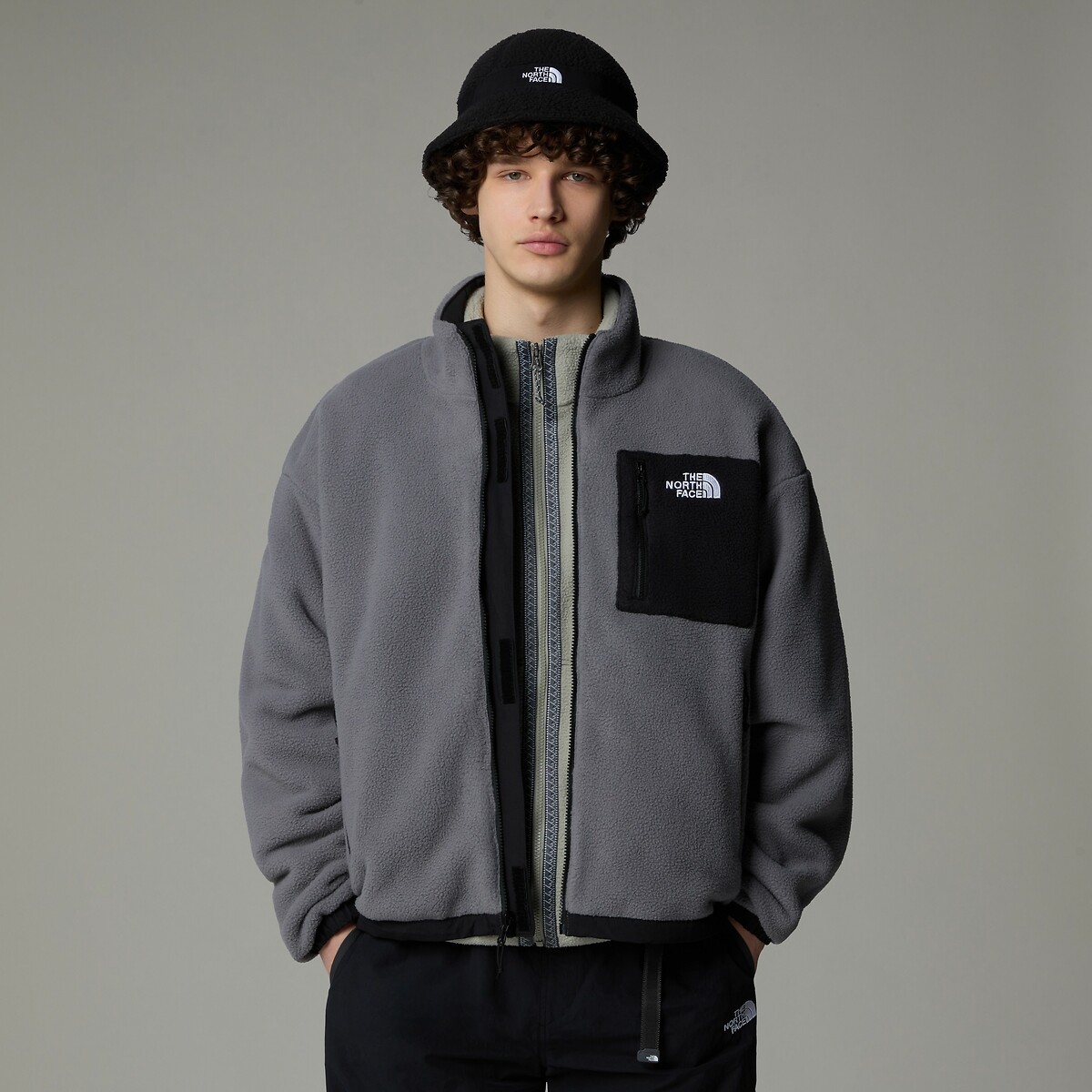 THE NORTH FACE<br>Suéter de lã reversível com gola alta e zíper Yumiori