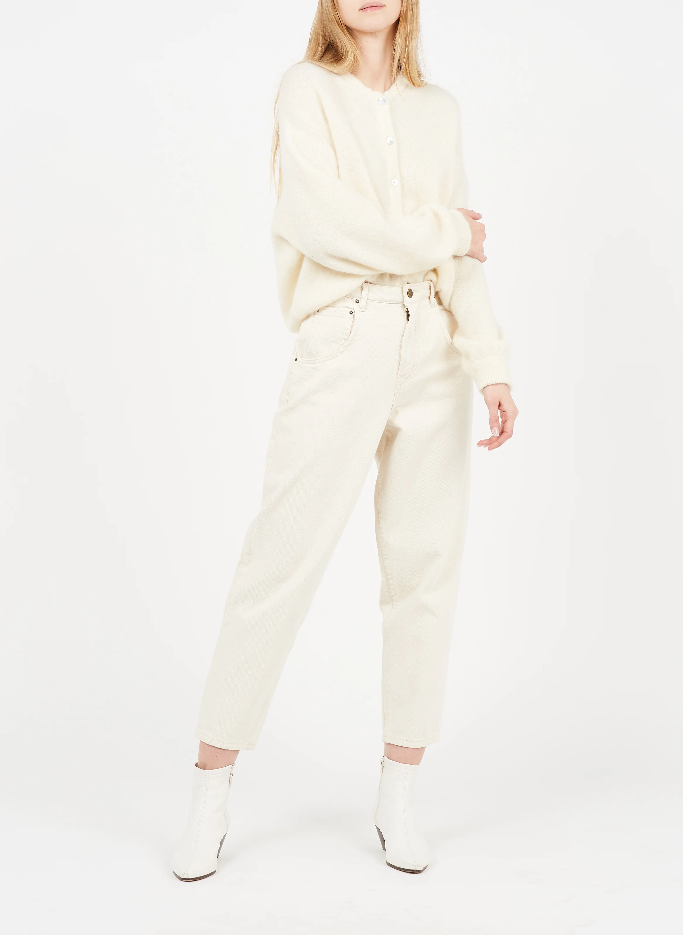 TINEBOROW - Jean droit en coton | Beige