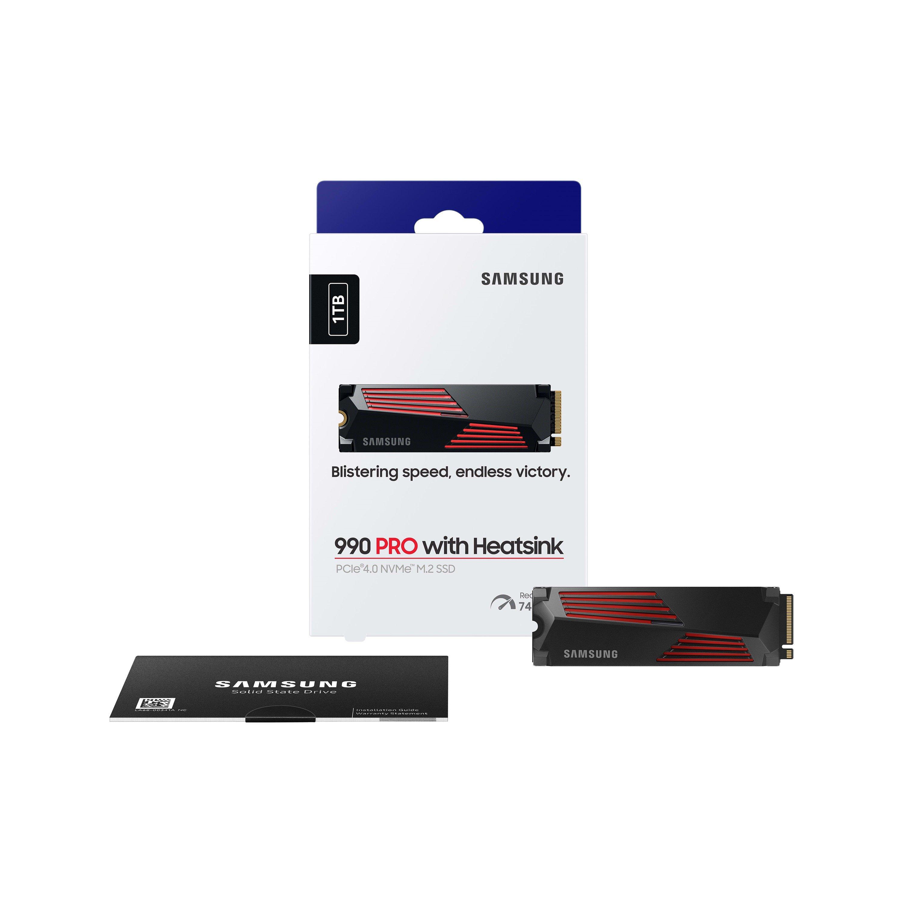 Samsung GAME 990 Pro PCIe Gen 4.0 1TB with Heatsink
