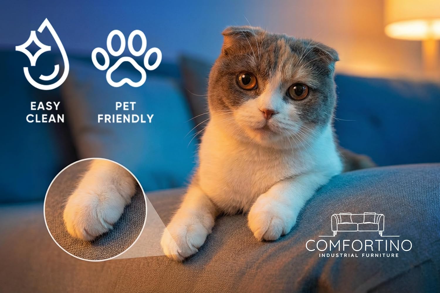 Ecksofa mit Schlaffunktion BIG PASTI U-Form, Sofa Couch mit Bettkasten, 3-Sitzer Eckcouch, Schlafsofa für Wohnzimmer, Big Sofa Couch mit Schlaffunktion (Pet Friendly Edition Anthrazitgrau)