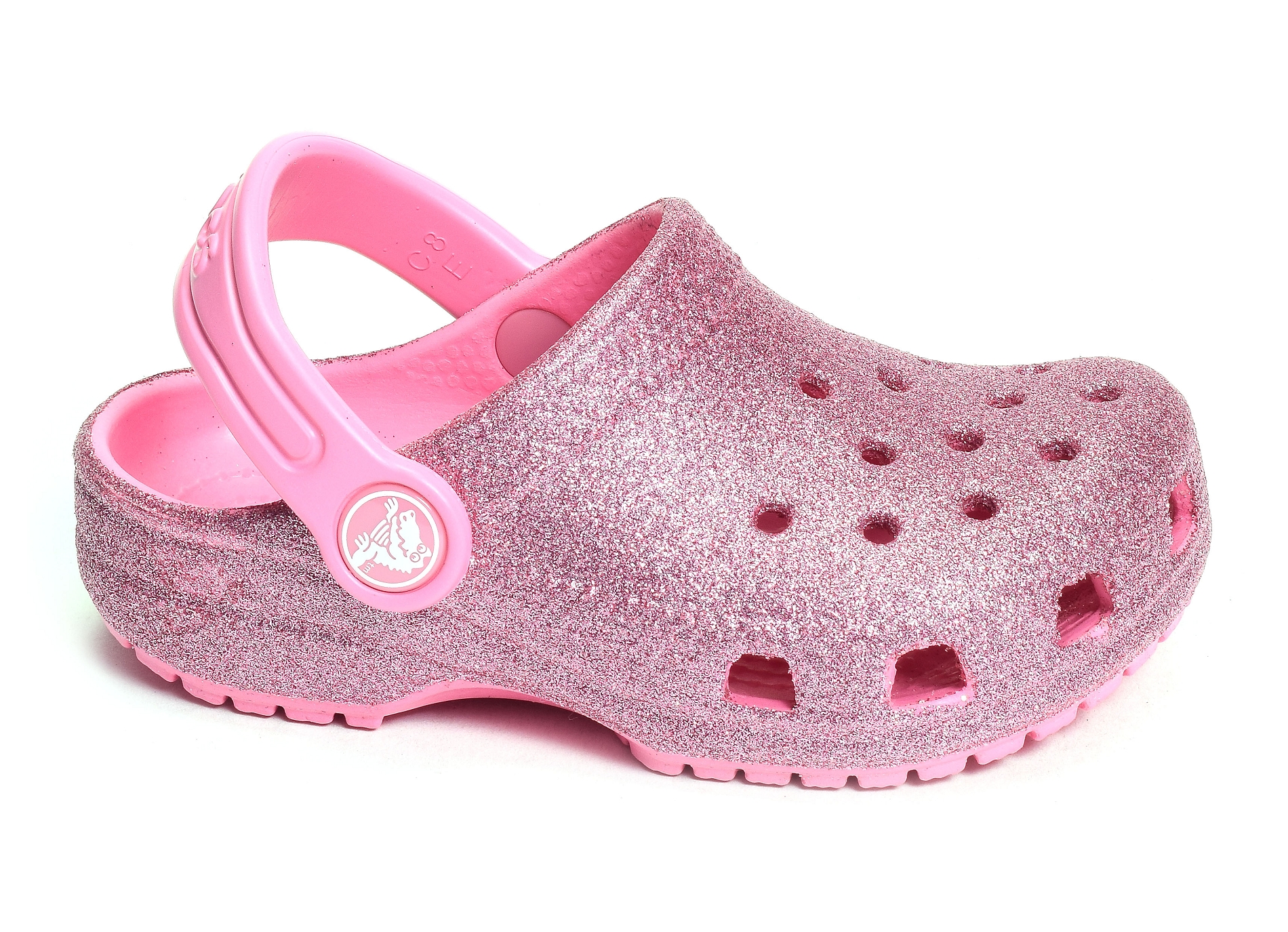 Classic glitter clog k rose