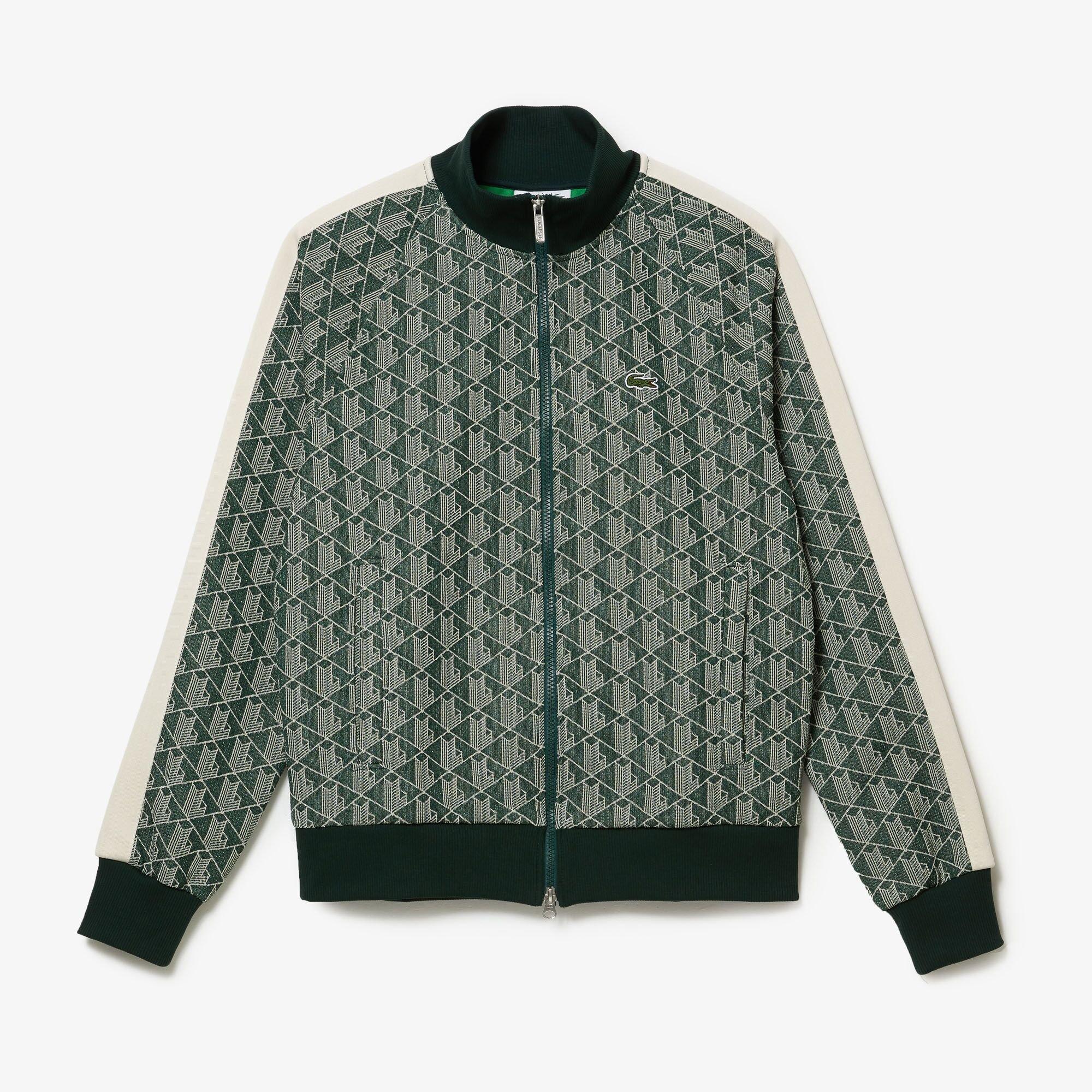 Lacoste Monogram Zip Sweatshirt