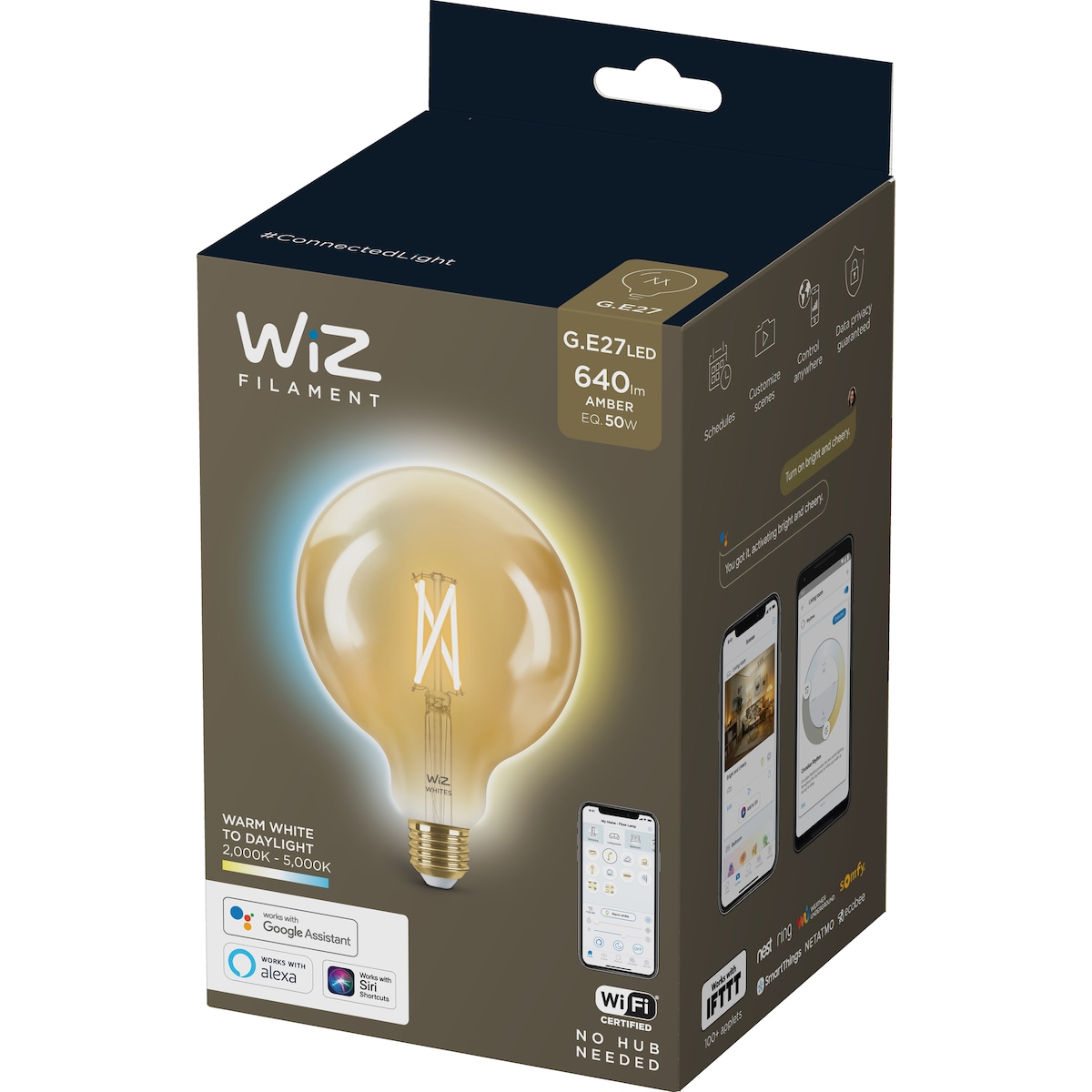 Wiz Light LED-pære 7W E27 871869978681600 (amber)