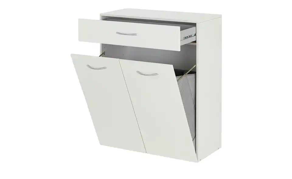 Kommode mit Wäschebox Multischrank-System 80 cm Weiß