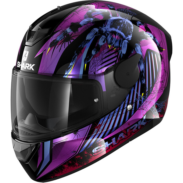 Shark - Casque D-Skwal 2 Atraxx Noir / Violet / Bleu / Rouge