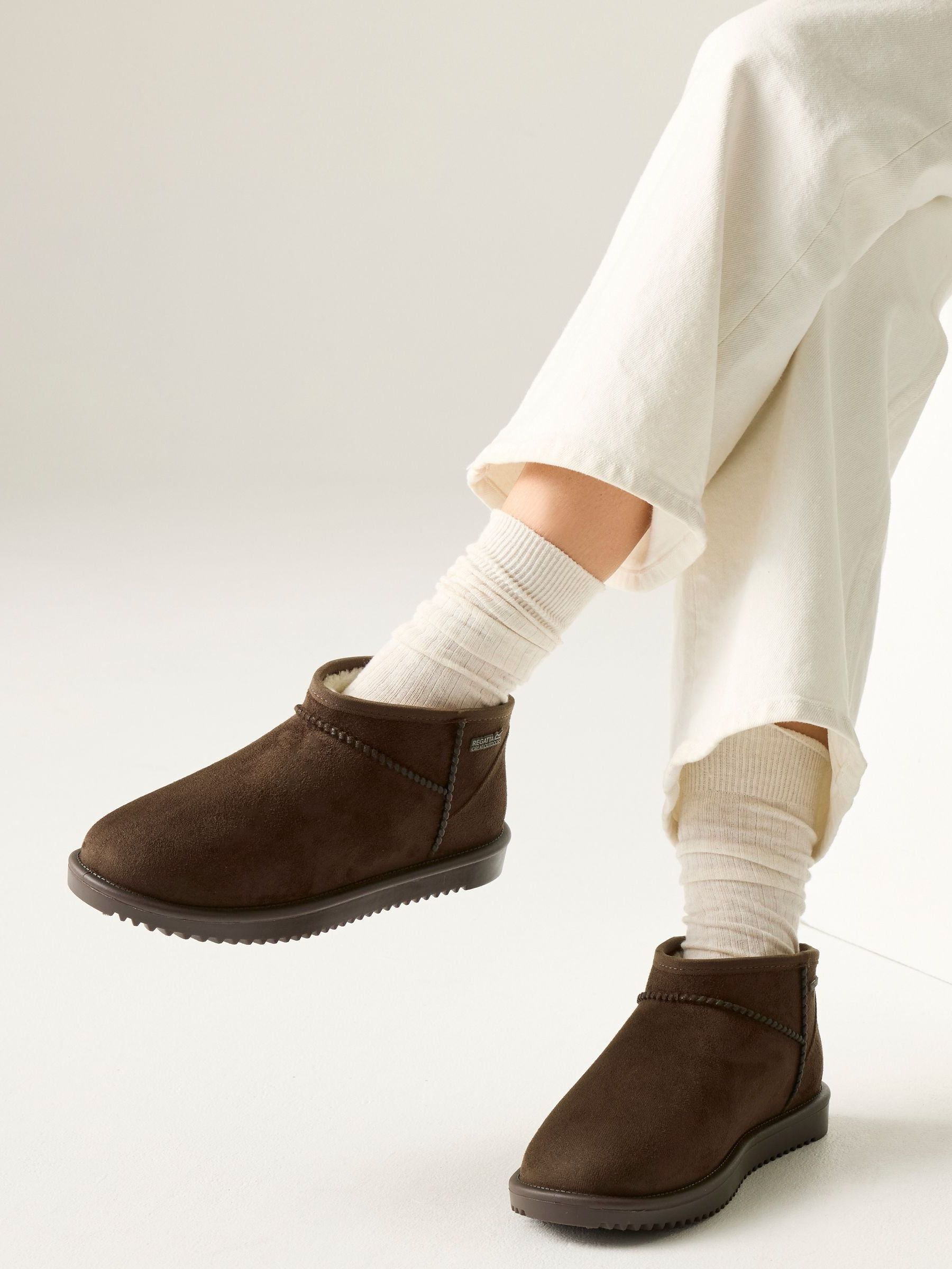 Beige - Regatta Adult Risley Short Cosy Lined Waterproof Boots