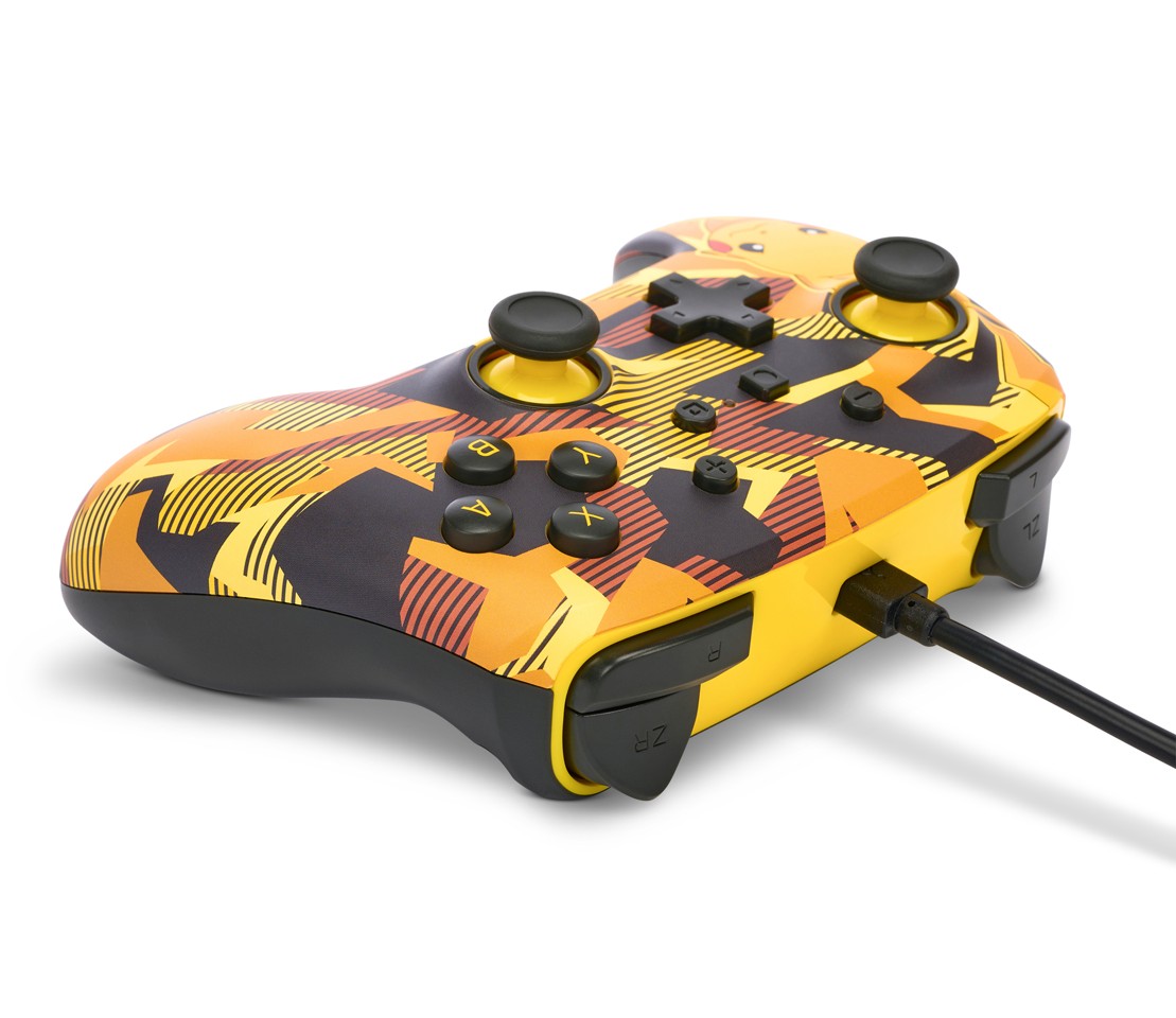 PowerA Enhanced Wired Controller - Nintendo Switch - Camo Storm Pikachu