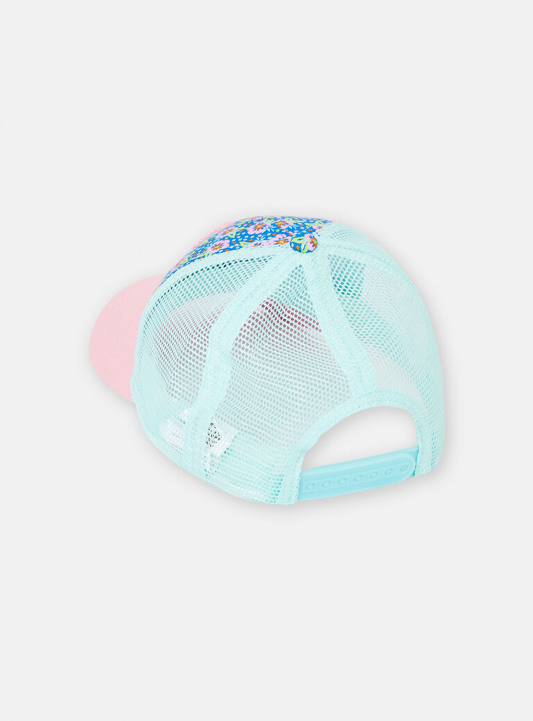 Casquette à motif fleurs pour fille