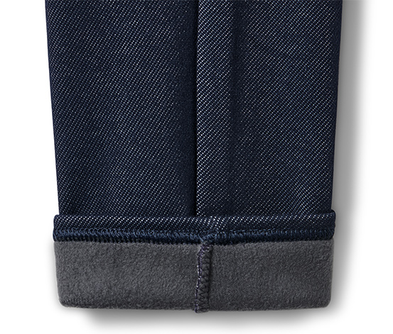 Gefütterte Leggings in Jeansoptik