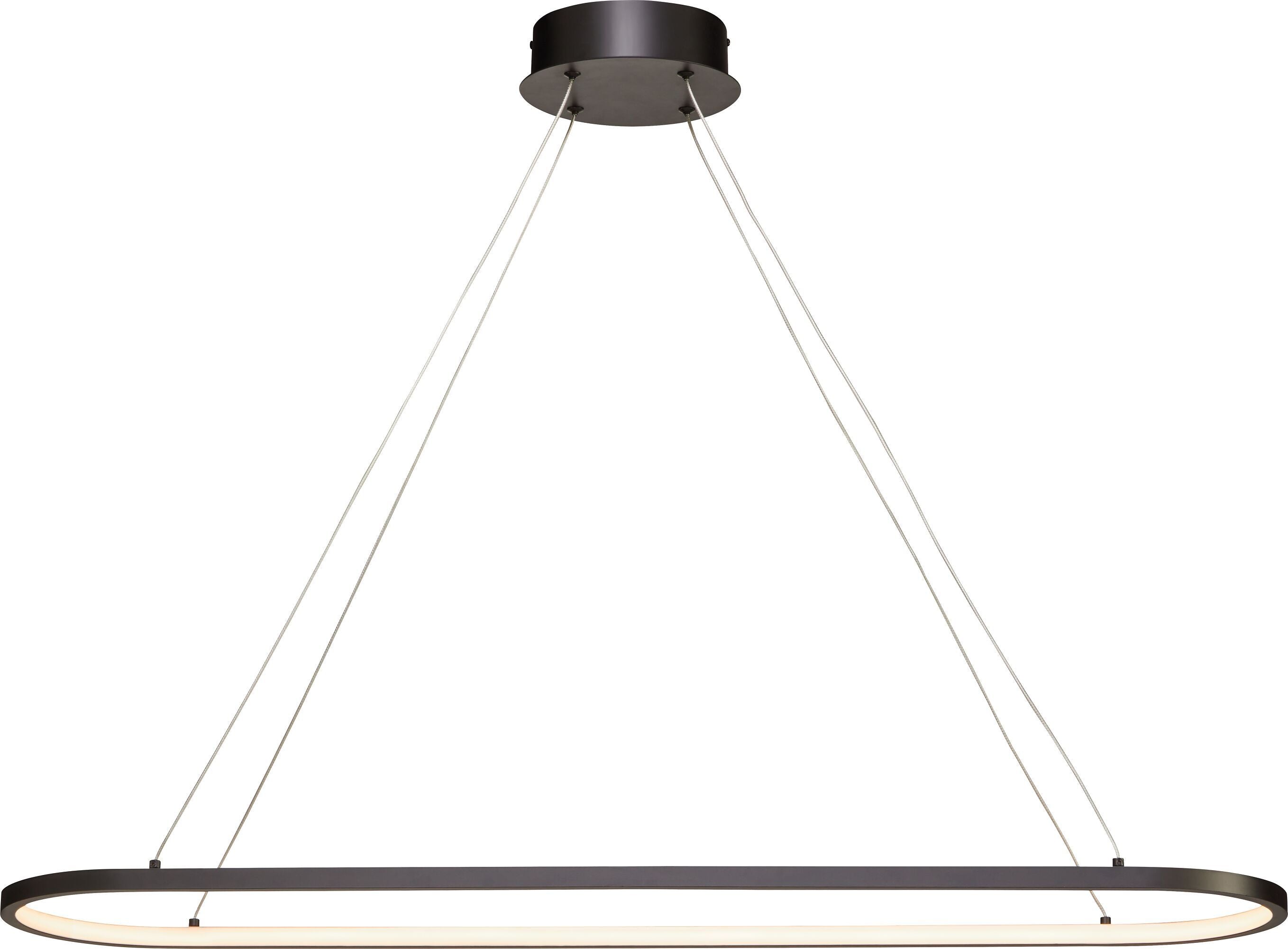 ROVA Hängeleuchte - Schwarz / B: 100.0 cm x T: 23.0 cm x H: 2.4 cm