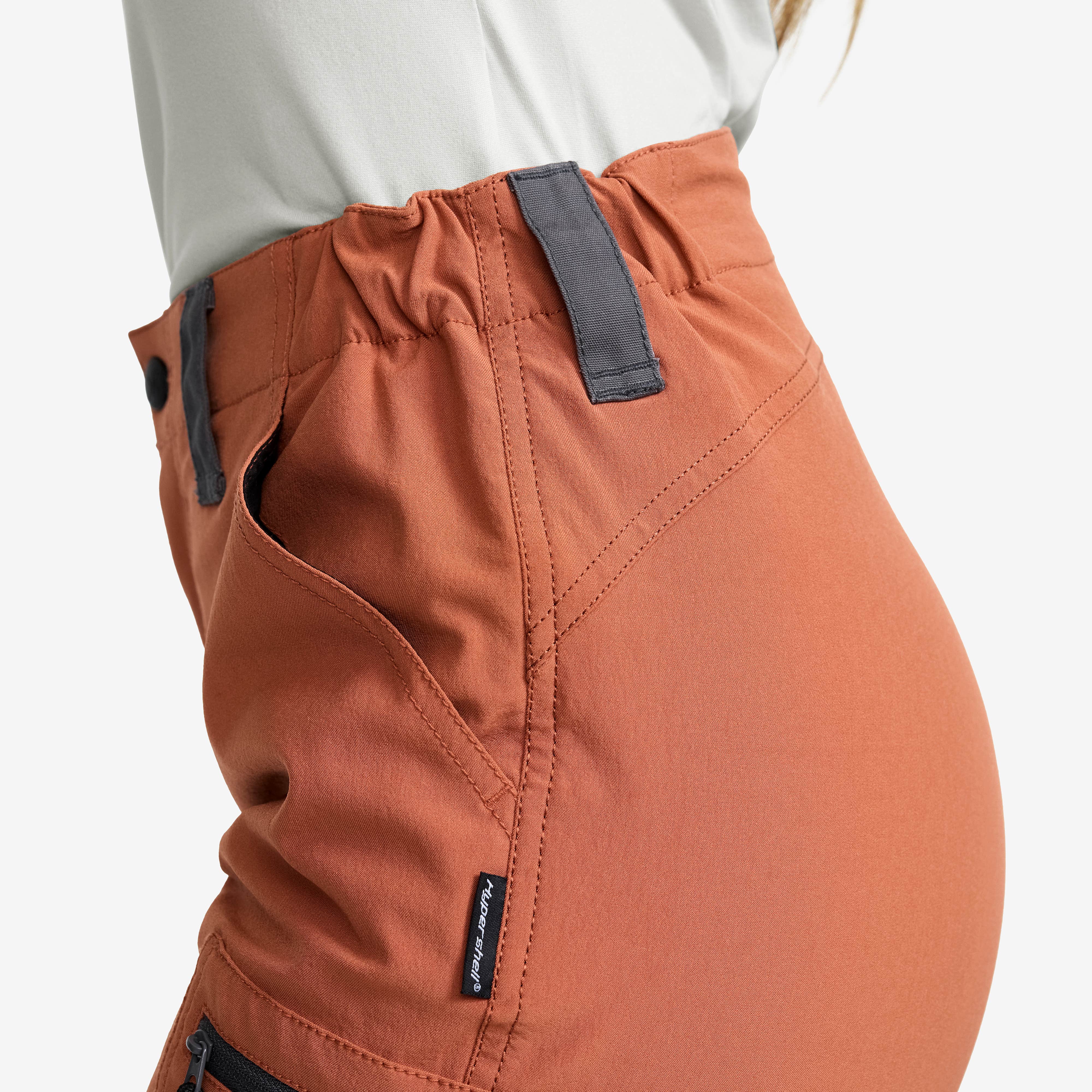 Nordwand Highwaist Stretch Pants Dame Copper Brown/Magnet