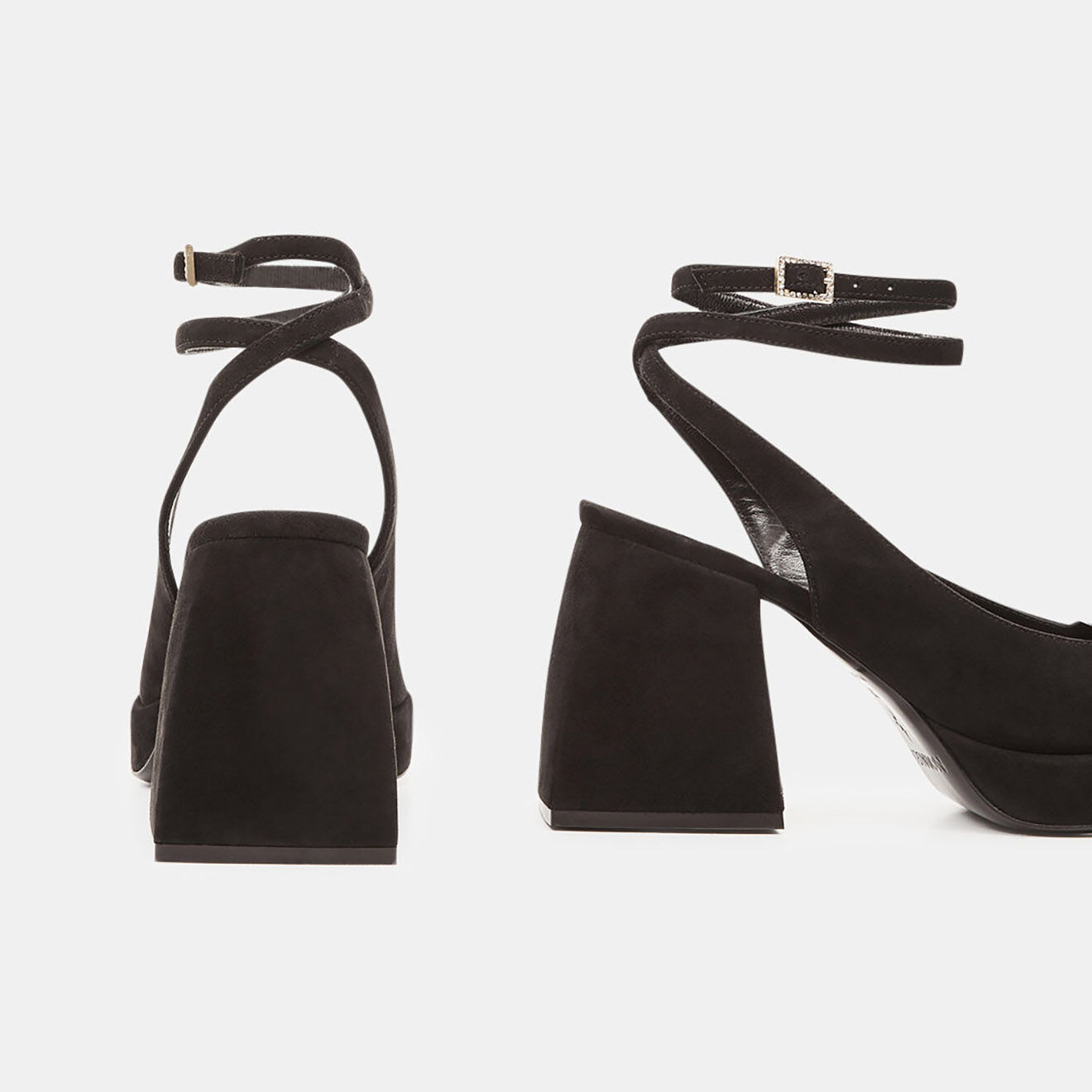 Nodaleto Escarpins en Velours de Cuir Lana noirs - Talon 8.5 cm