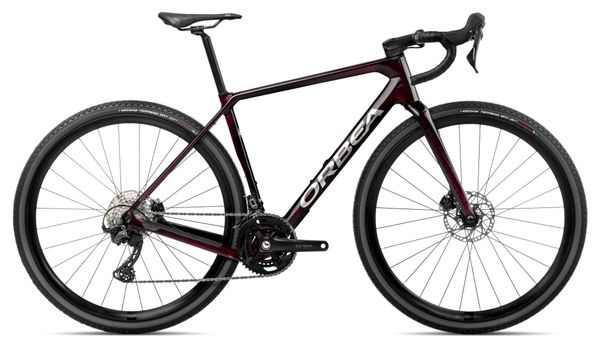 Gravel Bike Orbea Terra M30TEAM Shimano GRX 12V 700 mm Rouge Wine Carbon View 2025