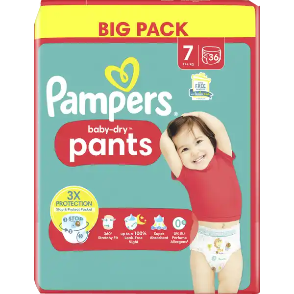baby-dry pants Gr.7 (17+kg) Big Pack