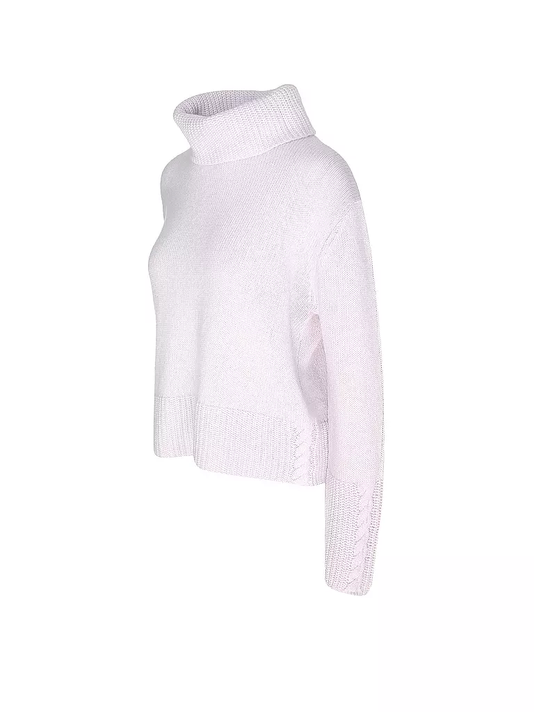 COMMA Rollkragenpullover lila