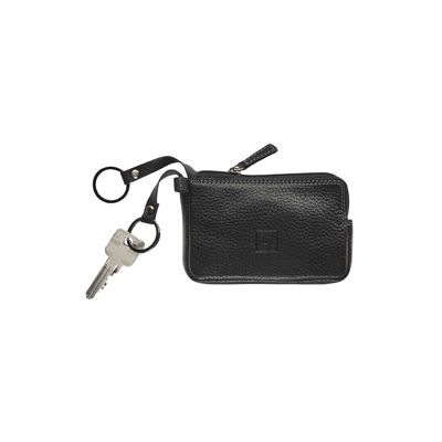 Porte-monnaie/porte-clés avec fermeture éclair Dakota - noir - label M