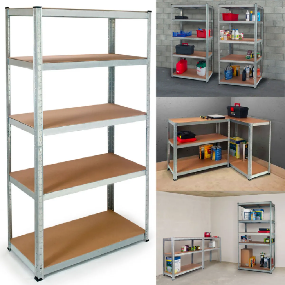 Idmarket market Lot de 2 Etagères 10 Plateaux