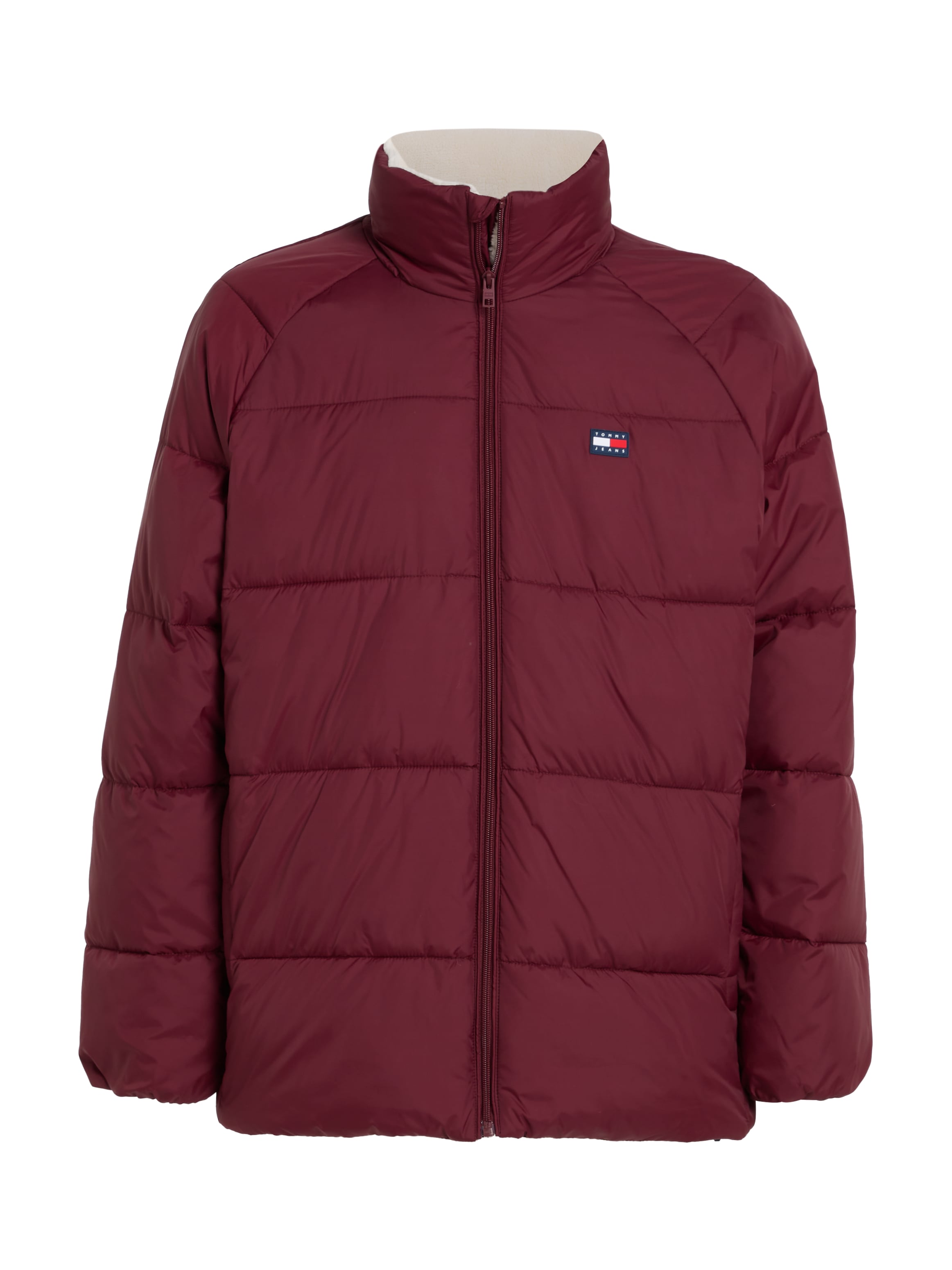 Tommy Jeans Steppjacke »TJM POLY PUFFER EXT« ohne Kapuze Winterjacke mit Stehkragen, gefüttertes Teddy, Innentaschen