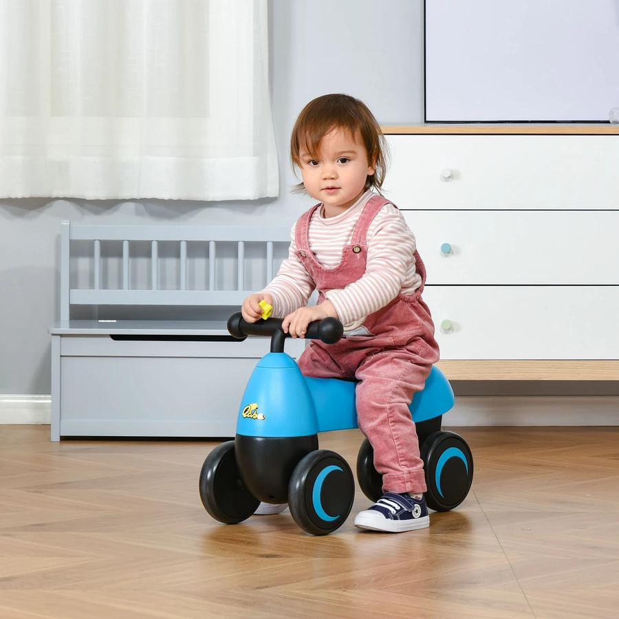 HOMCOM Rutschauto blau und schwarz