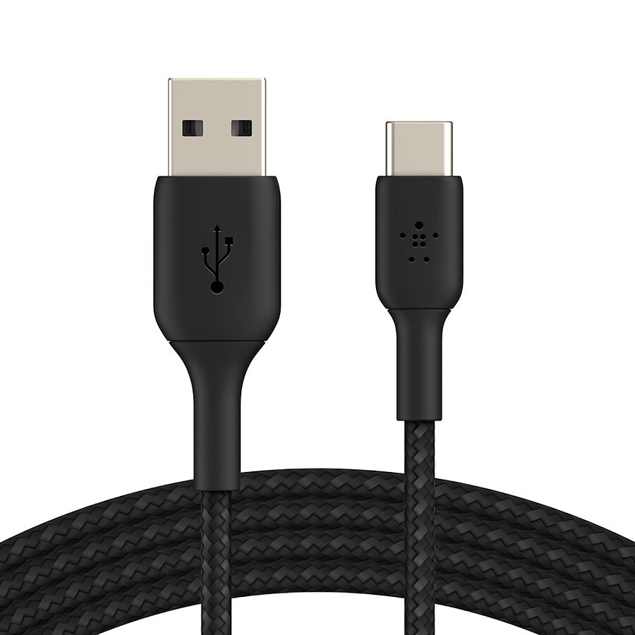 Câble USB-C vers USB-A (noir) - 2 m
