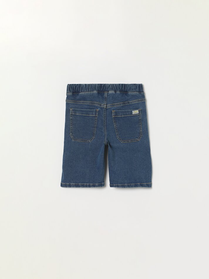 Bermuda jogger jeans - Indigo