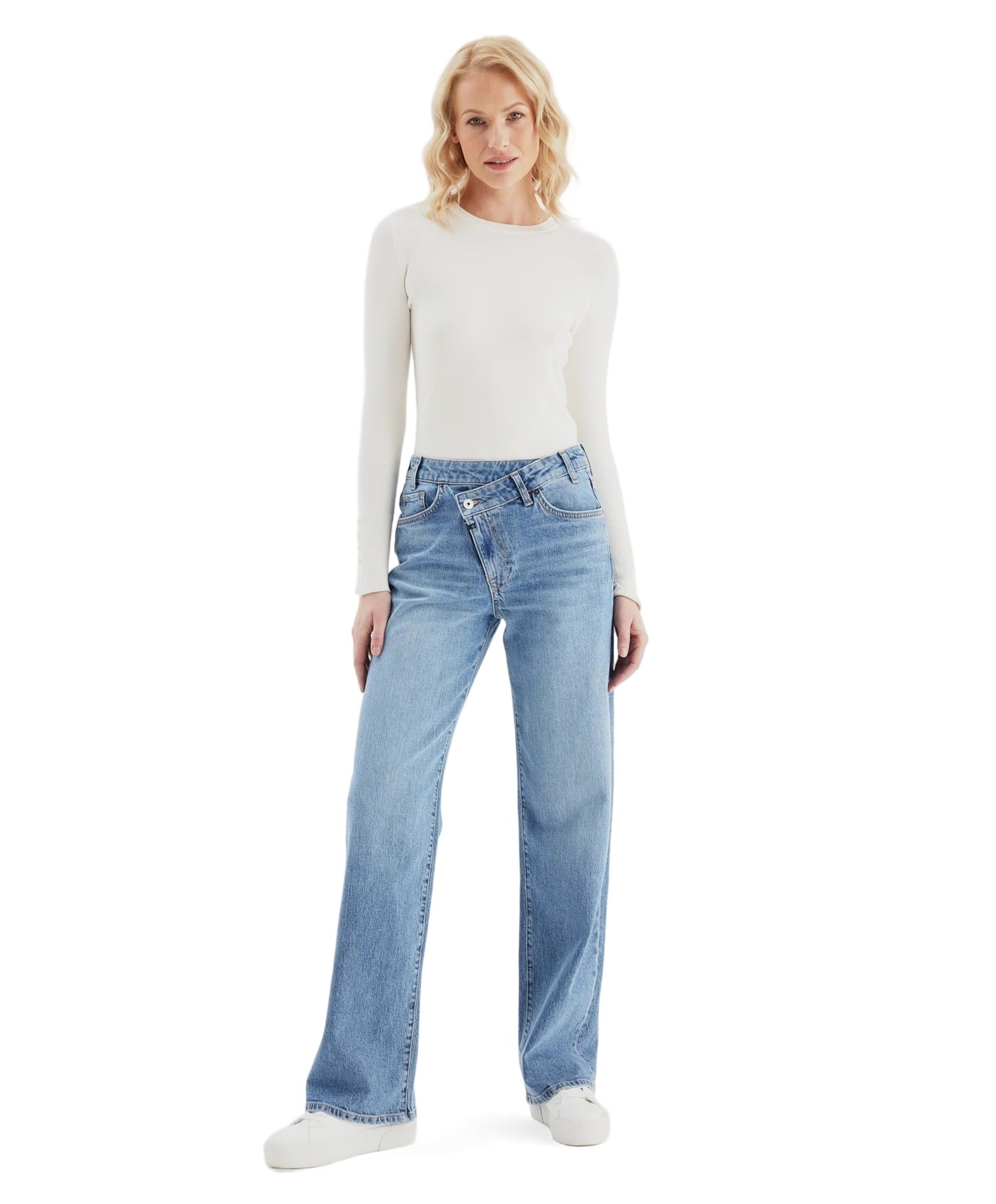 Cup of Joe Denim Relaxed straight dames jeans blauw