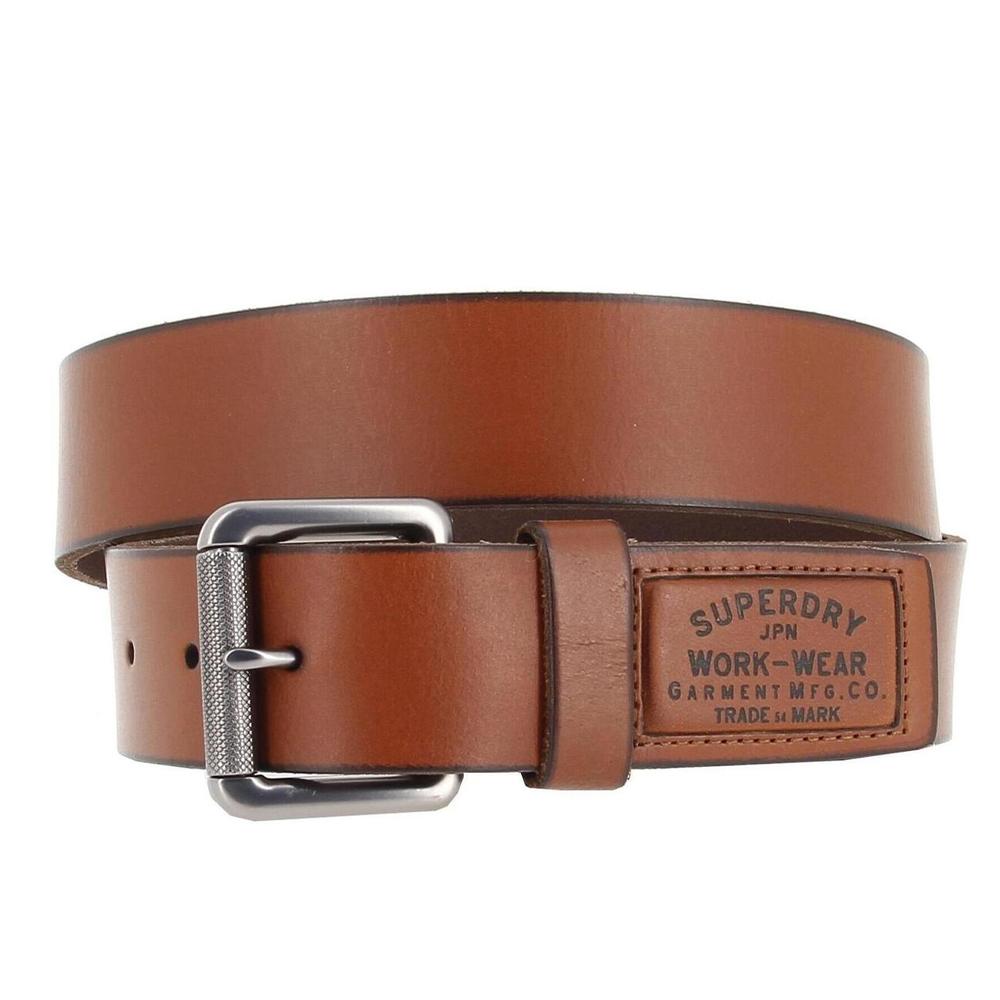 Superdry Ceinture Marron Clair Homme Superdry Badgeman Belt