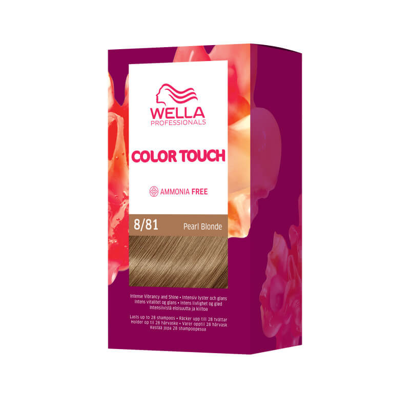 Kit de coloration Blond Clair Perlé Cendré Pearl Blonde Color Touch Fresh-Up 8/81 Wella