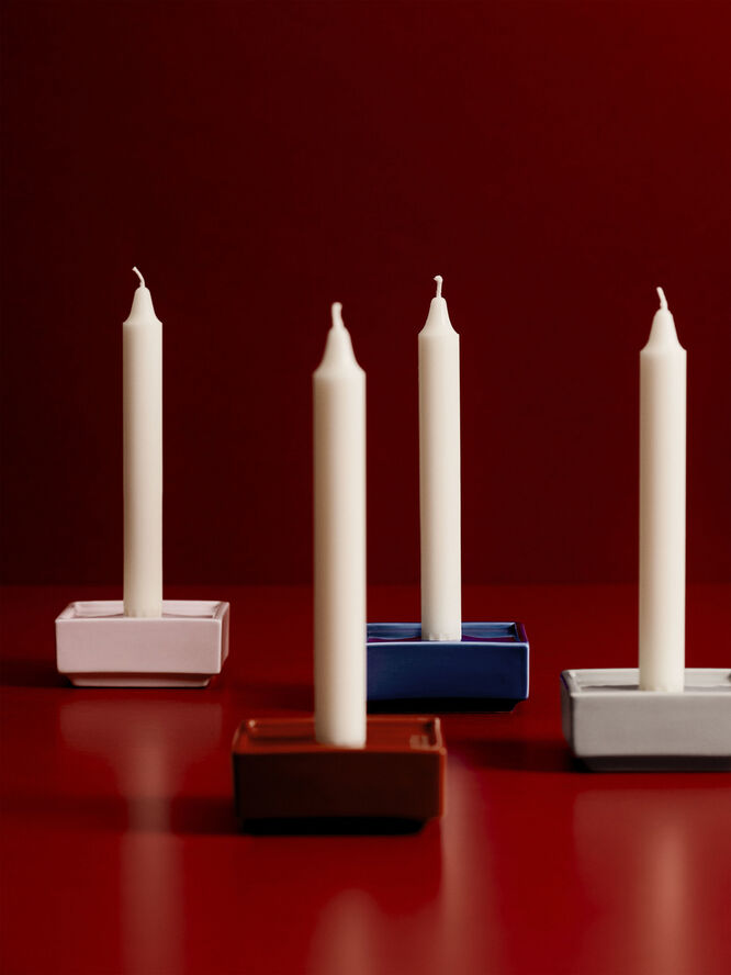Hay Mattone Candleholder-Small-Red