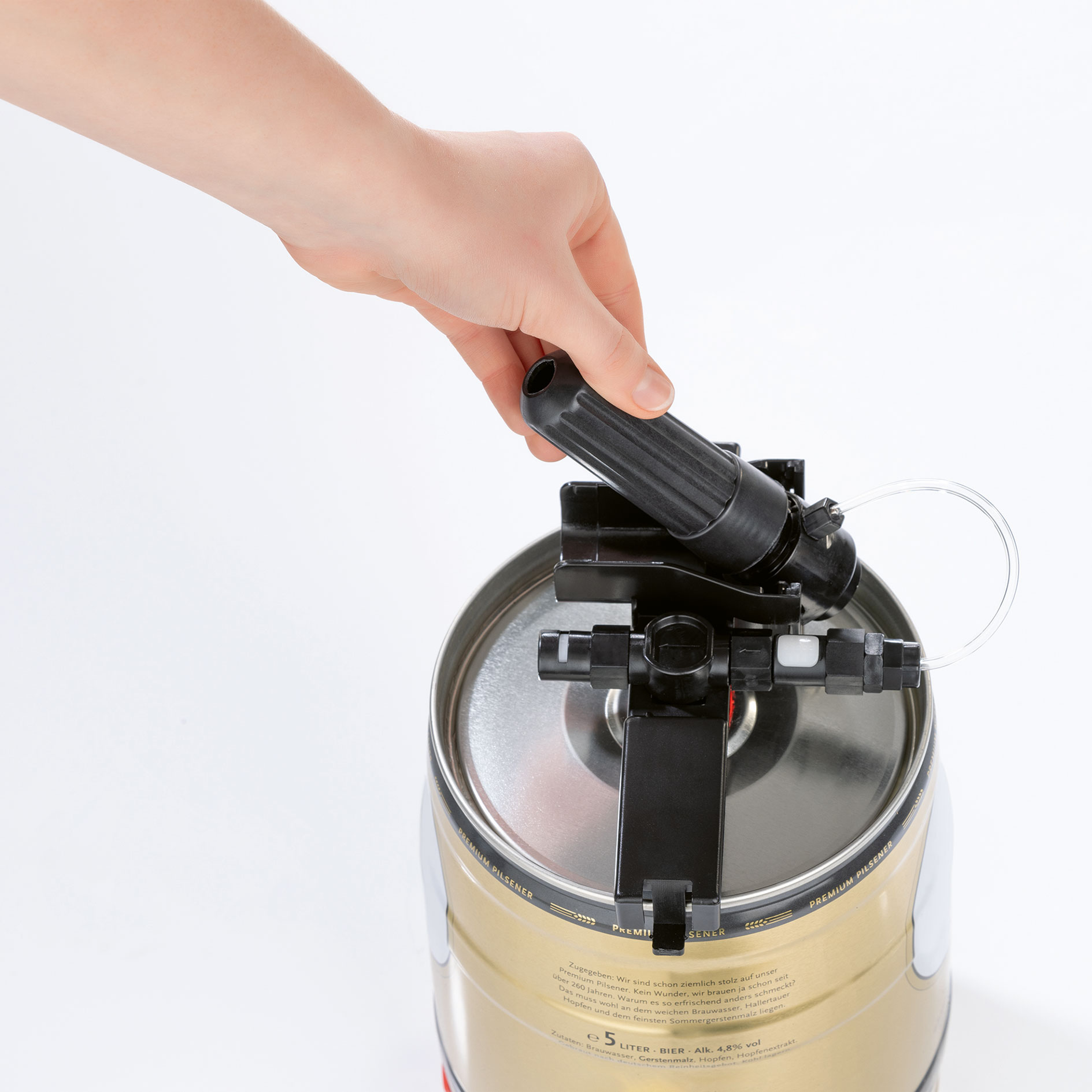 BIER MAXX Bierzapfanlage 14011 - mit CO2-Kapsel - für 5 Liter