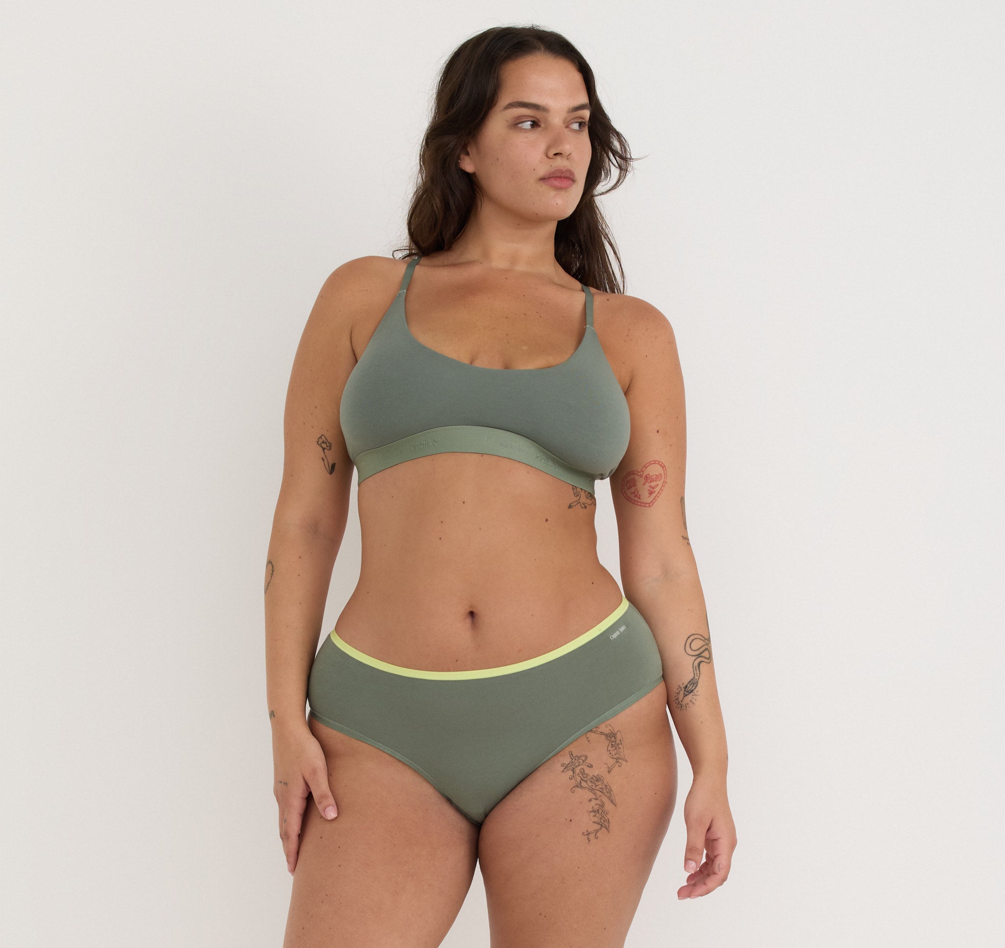 ORGANIC COTTON<br>Core Open Back Scoop Bralette