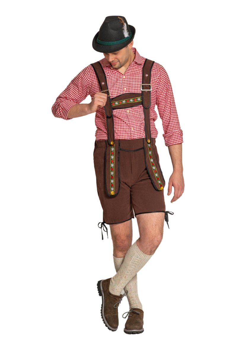 Lederhose Donkerbruin Heren Johann