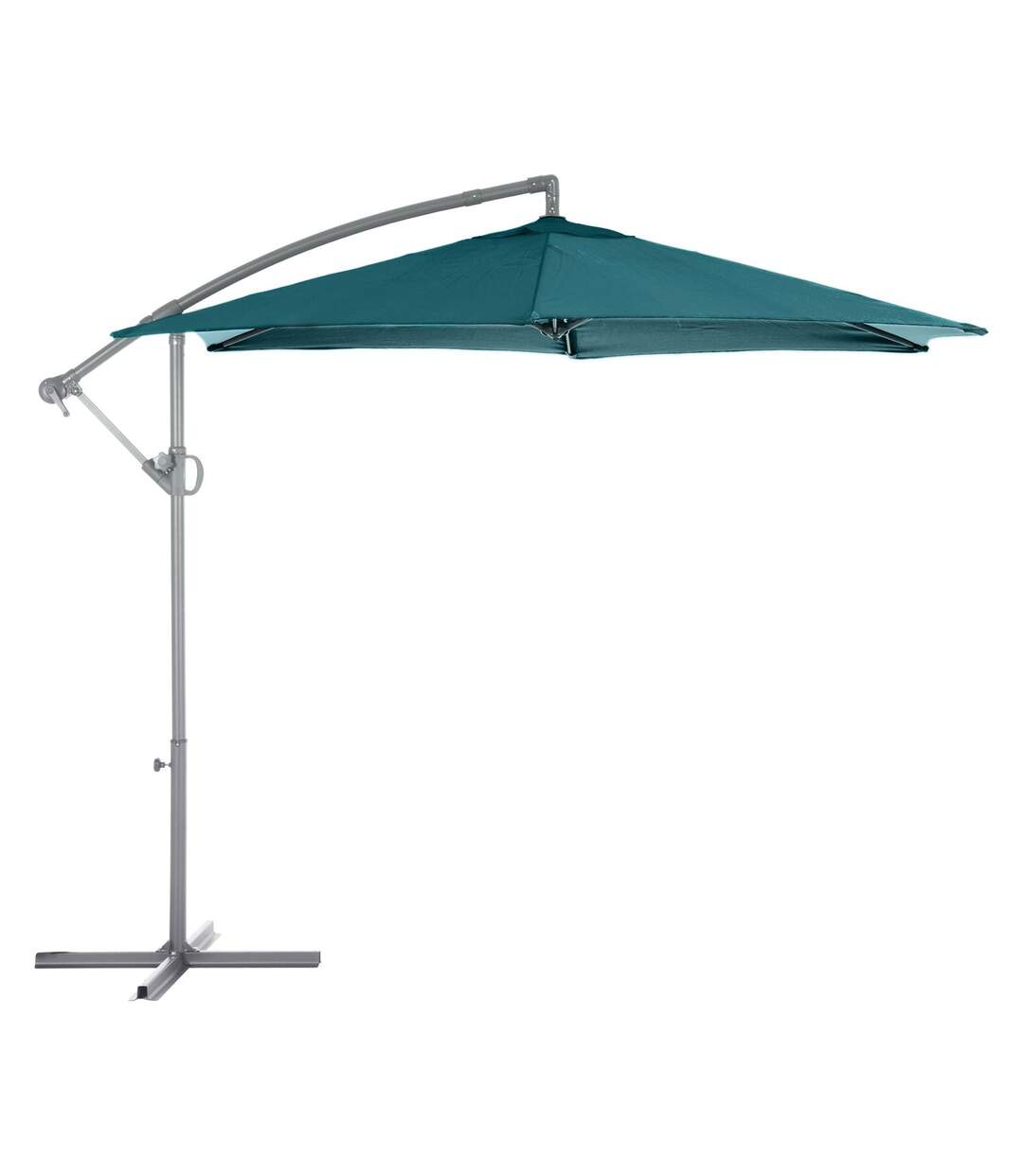 Parasol déporté rond Janeiro - Diam. 300 cm - Bleu canard