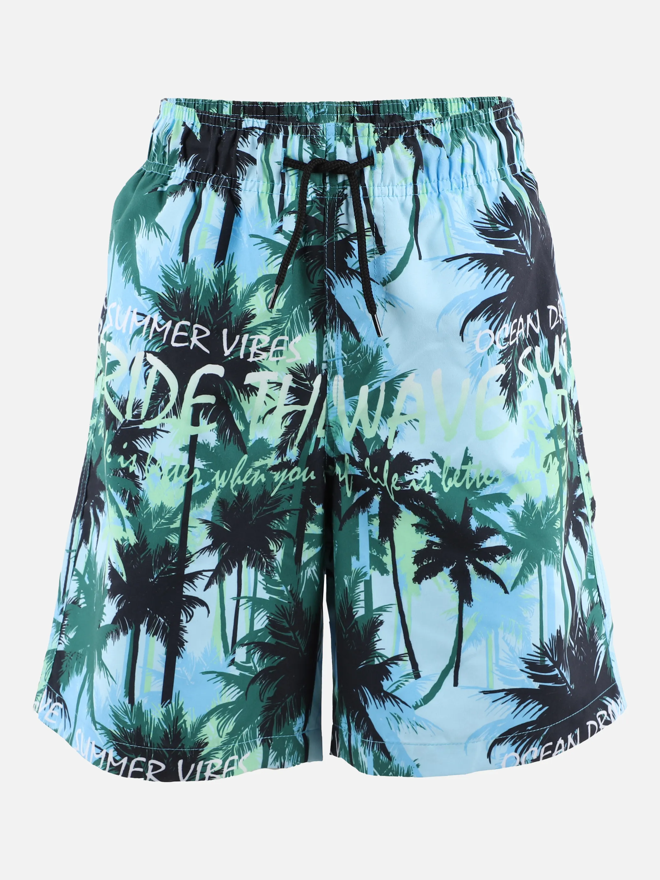 Jungen Badeshorts mit Palmenprint