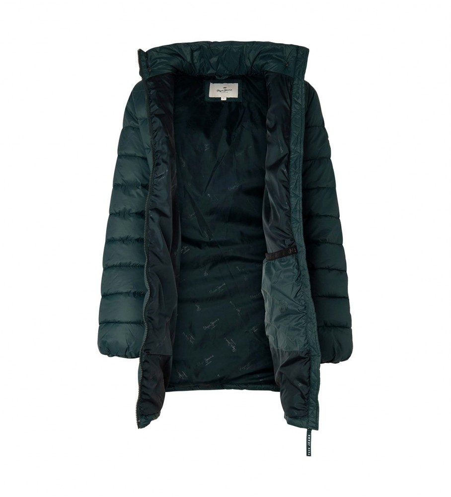 Casaco longo verde Maddie da Pepe Jeans