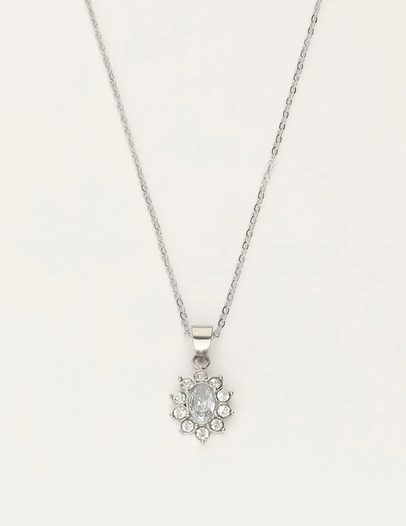 My Jewellery Vintage ketting met transparante strass MJ11482
