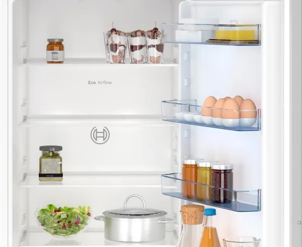 Bosch Serie | 2 KIN96NSE0 - Køleskab/fryser - bund-fryser - til indbygning - niche - bredde: 56 cm - dybde: 55 cm - højde: 194 cm - 290 liter - Klasse E