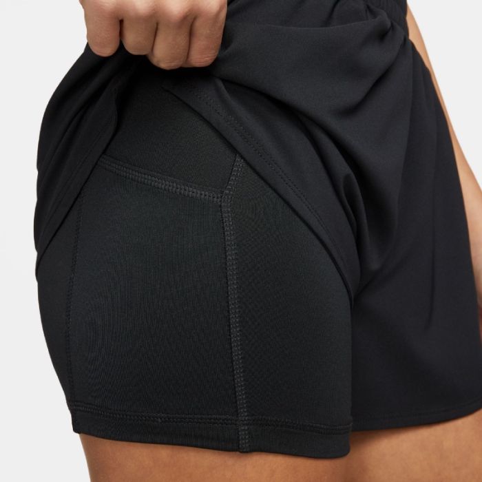 Nike Dame Shorts One Dri-Fit High-Waisted 2in1 3 Inch Shorts Sort