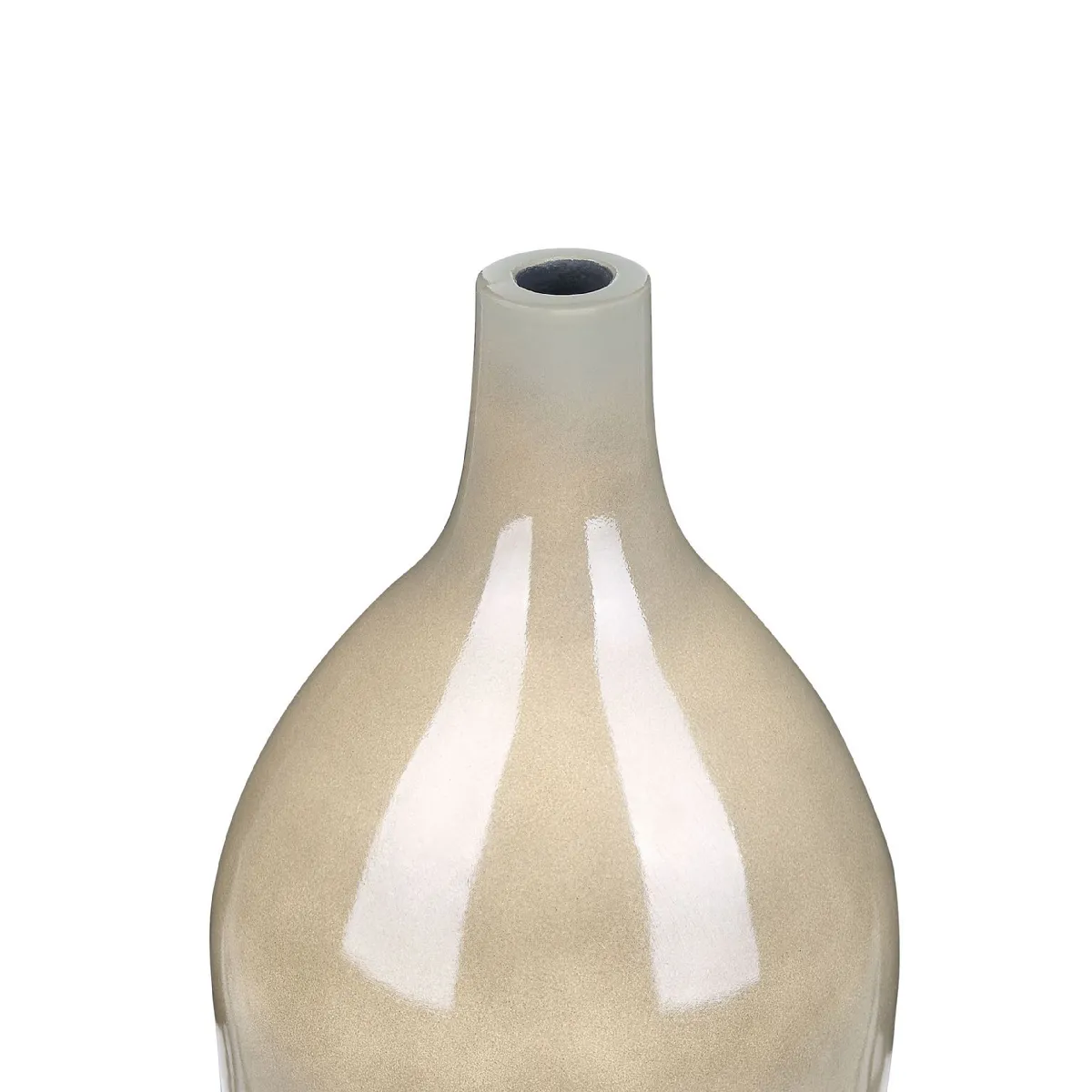 Beliani Vase LEGANES Taupe