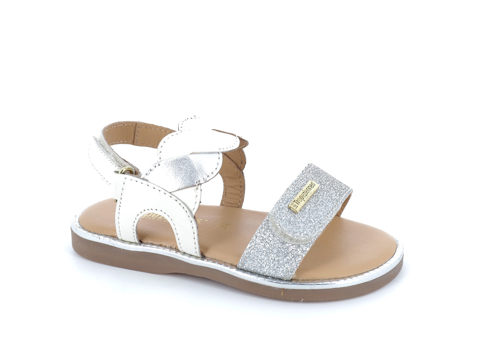 Les tropeziennes-INDRA Cuir Blanc Argent