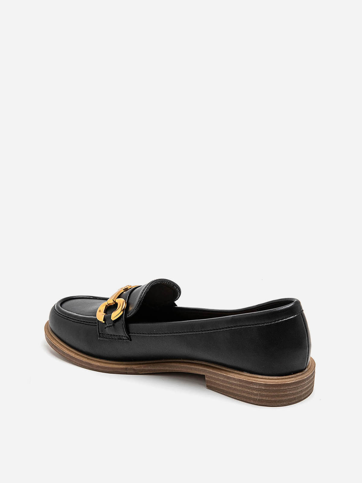 Mocassins classiques à mors doré- Noir