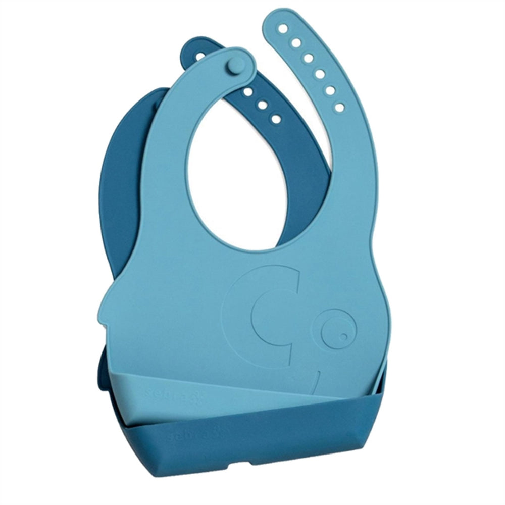 Hagesmække Vintage Blue 2-Pak - Sebra → Luksusbaby.dk