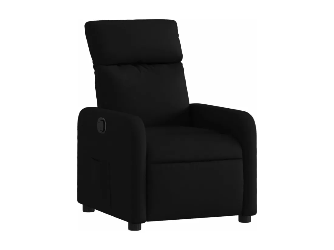 Fauteuil inclinable Noir Tissu