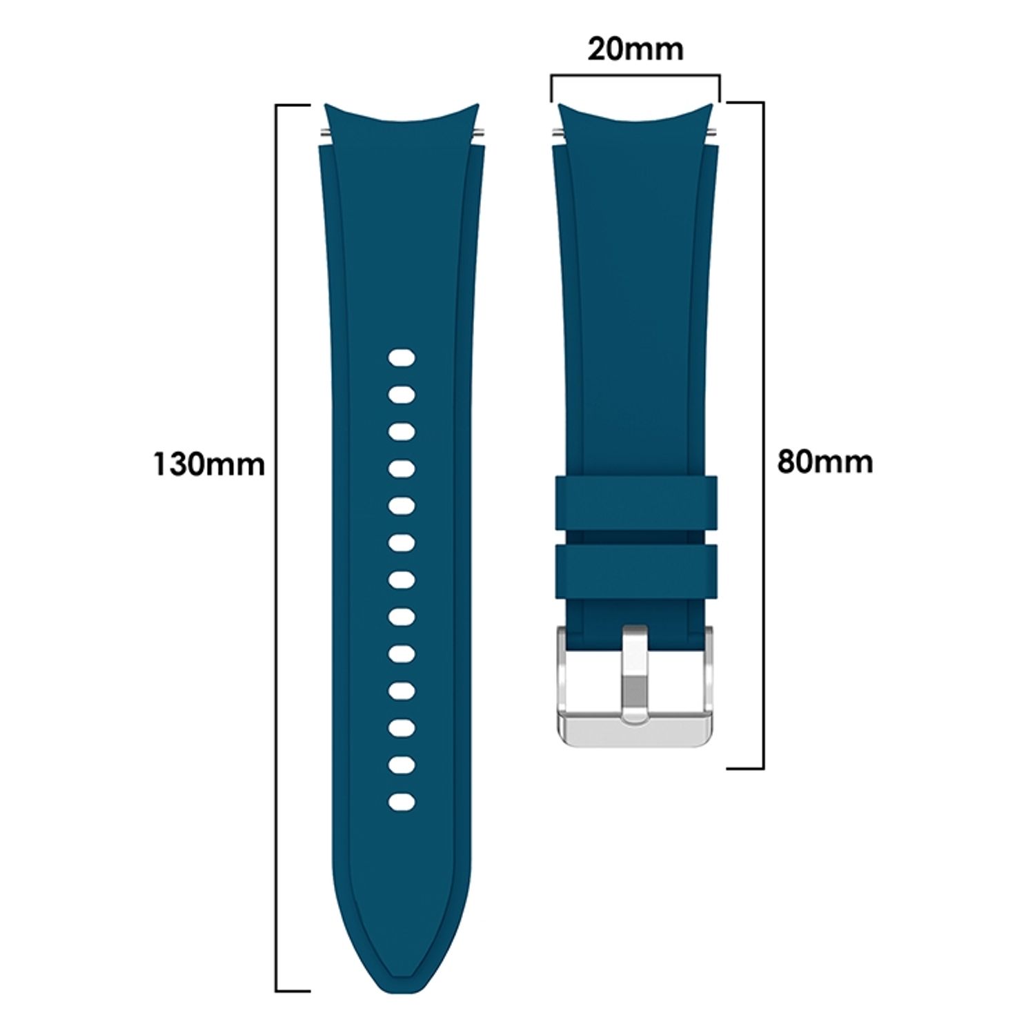 Sport Ersatz Armband für Samsung Galaxy Watch 4 Classic 46 mm Silikon Band Loop