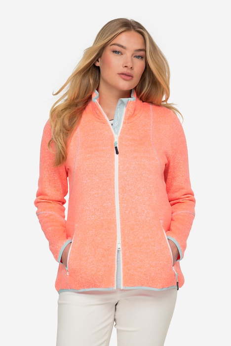 Fleecejacke, Kapuze, Schmucknähte, OEKO-TEX