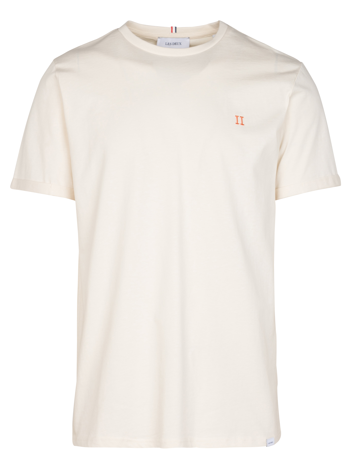 Tee-shirt col rond en coton | Beige