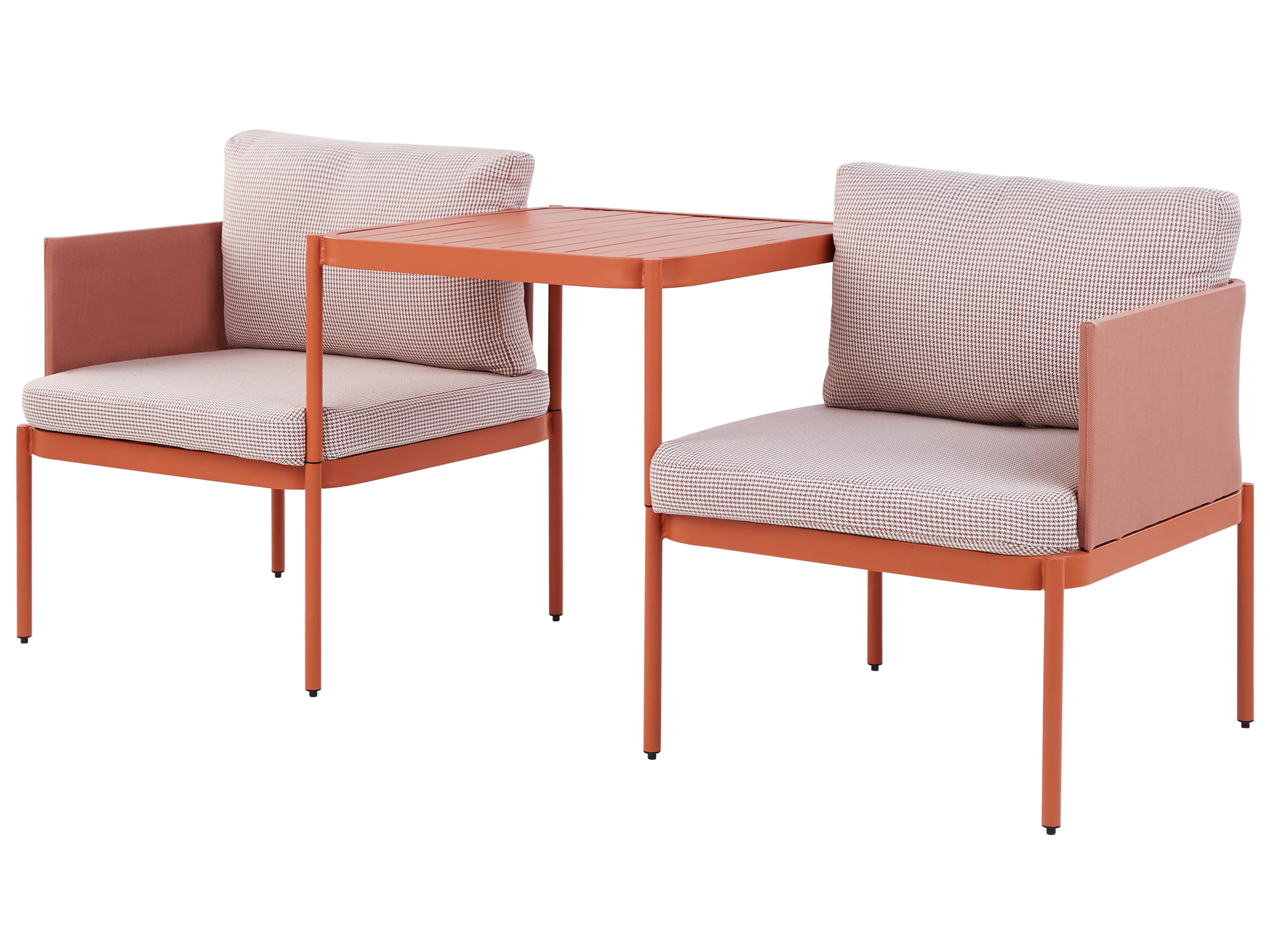 Loungeset met tafel 2-zits TERRACINA Metaal Oranje